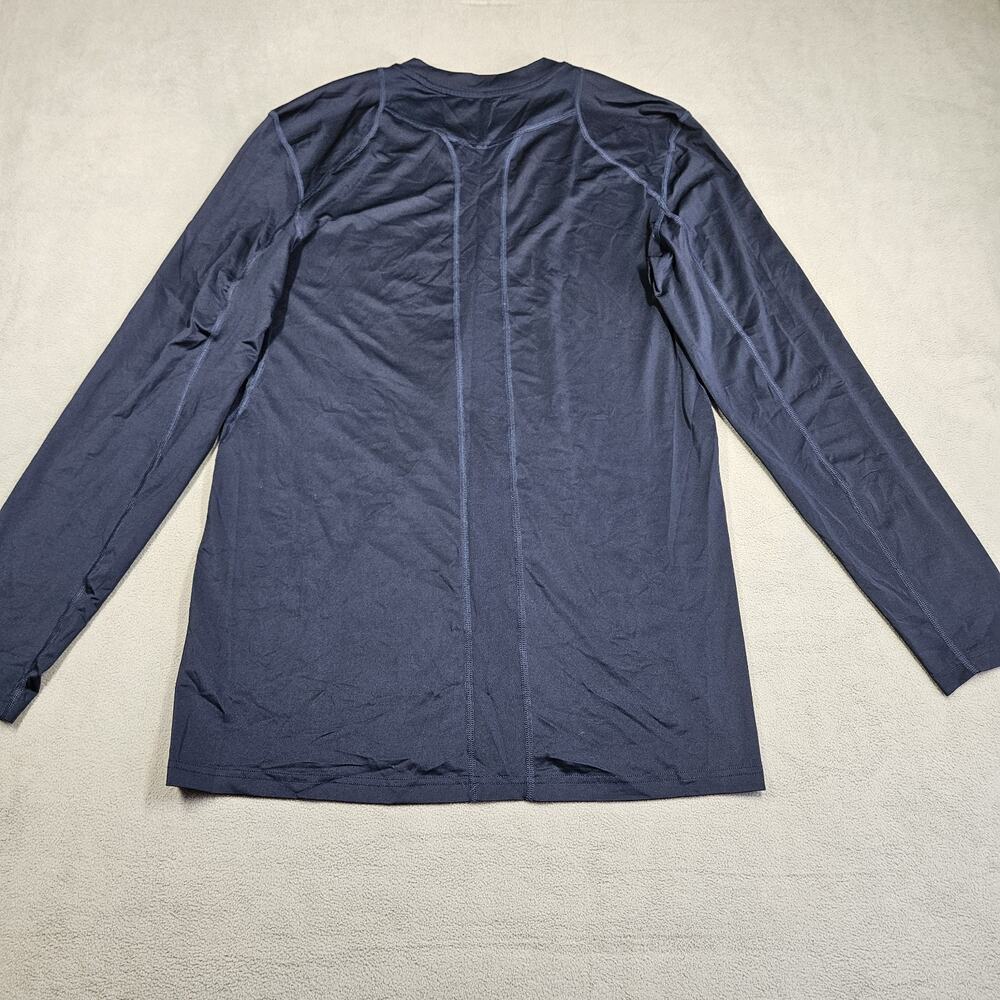 Nike Pro Shirt Mens Large Blue Fitted Dri Fit Stretch Lightweight Athletic Train - Picture 6 of 10